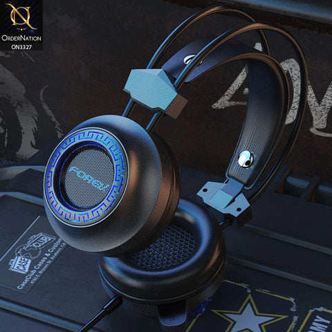 Black - Forev FV-G93 Gaming Stereo Deep Bass Headphones With Microphone