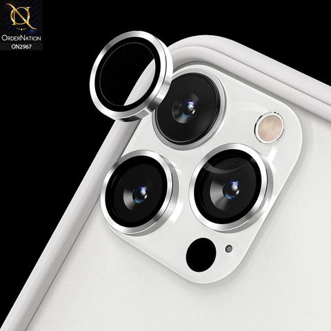 iPhone 13 Pro Max Protector - Metal Ring Camera Glass Protector