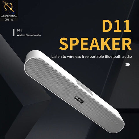 White - WK Design D11 Sound Bar Wireless Bluetooth Portable Speaker