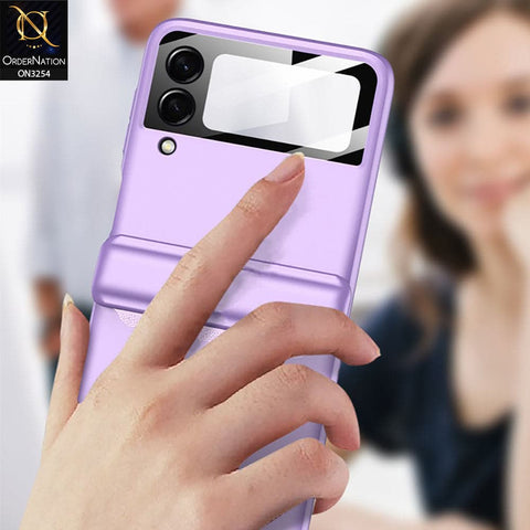 Samsung Galaxy Z Flip 3 5G Cover - Purple - GKK Magnet Folding Envelop Hard Shell Membrane Case