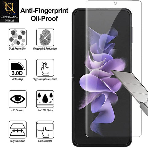 Samsung Galaxy Z Flip 3 5G Protector - 360° Transparent Unbreakable Full Body Protective Film Cover Sticker