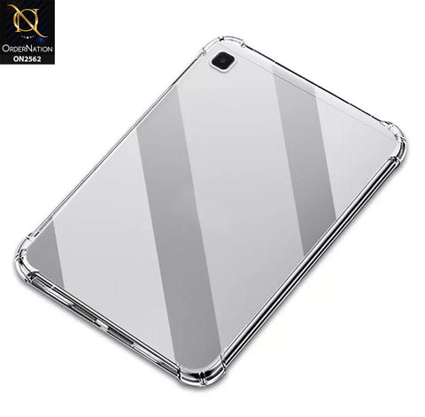 Samsung Galaxy Tab A7 Lite Cover - Soft 4D Design Shockproof Silicone Transparent Clear Case