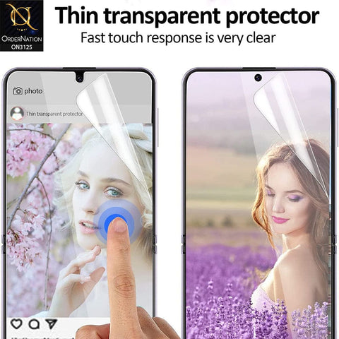 Samsung Galaxy Z Flip 3 5G Protector - 360° Transparent Unbreakable Full Body Protective Film Cover Sticker