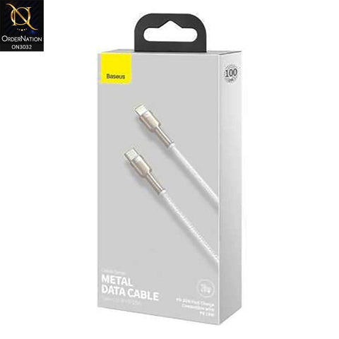 Baseus Cafule Metal USB Type-C To iPhone PD 20W Fast Charging Cable 2M