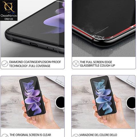 Samsung Galaxy Z Flip 3 5G Protector - 360° Transparent Unbreakable Full Body Protective Film Cover Sticker
