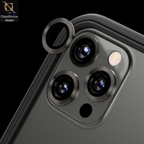 iPhone 12 Pro Protector - Metal Ring Camera Glass Protector