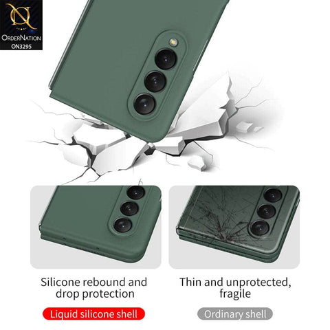 Samsung Galaxy Z Fold 3 5G Cover - Green - Ultra Thin Anti-Fall Protection Hard Shell Case With Protector
