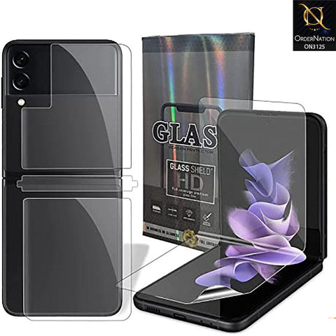 Samsung Galaxy Z Flip 3 5G Protector - 360° Transparent Unbreakable Full Body Protective Film Cover Sticker