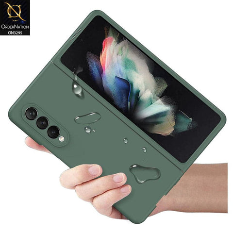 Samsung Galaxy Z Fold 3 5G Cover - Green - Ultra Thin Anti-Fall Protection Hard Shell Case With Protector