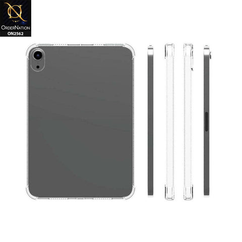 iPad Mini 6 / iPad Mini (2021) Cover - Soft 4D Design Shockproof Silicone Transparent Clear Case