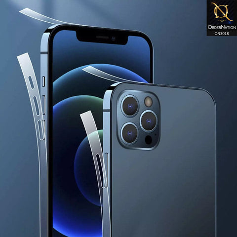 iPhone 12 Pro Max Protector - Edge Membrane Sides Frame Ultra Thin Soft Protector