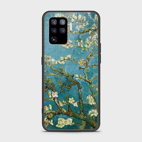 Oppo A94 Cover - Floral Series 2 - HQ Ultra Shine Premium Infinity Glass Soft Silicon Borders Case