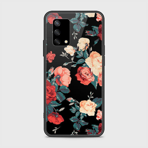 Oppo F19s Cover - Floral Series 2 - HQ Ultra Shine Premium Infinity Glass Soft Silicon Borders Case