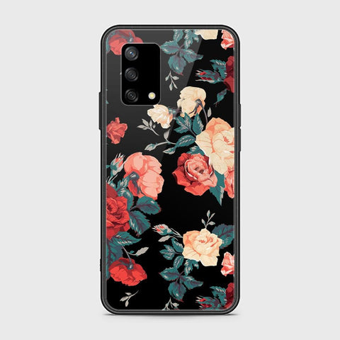 Oppo A74 Cover - Floral Series 2 - HQ Ultra Shine Premium Infinity Glass Soft Silicon Borders Case