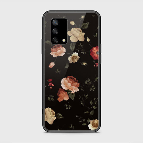 Oppo F19s Cover - Floral Series 2 - HQ Ultra Shine Premium Infinity Glass Soft Silicon Borders Case