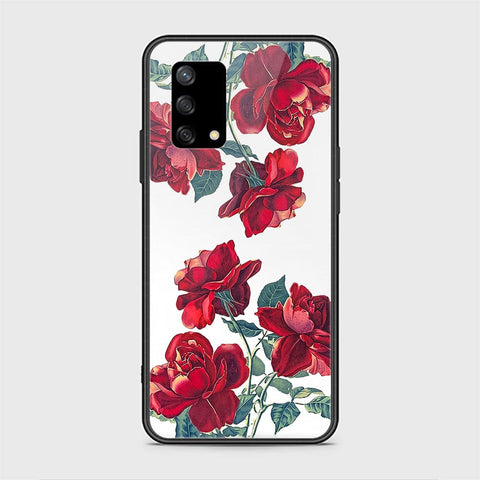 Oppo F19s Cover - Floral Series 2 - HQ Ultra Shine Premium Infinity Glass Soft Silicon Borders Case