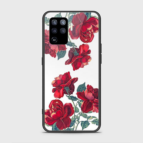 Oppo A94 Cover - Floral Series 2 - HQ Ultra Shine Premium Infinity Glass Soft Silicon Borders Case