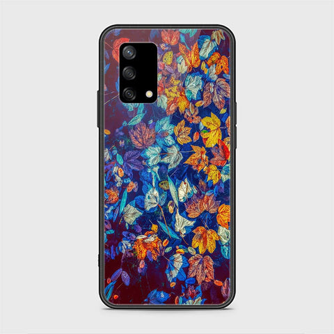 Oppo F19s Cover - Floral Series 2 - HQ Ultra Shine Premium Infinity Glass Soft Silicon Borders Case