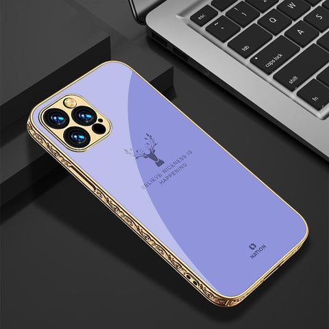 iPhone 13 Pro Cover - Nice Series - HQ Ultra Shine Premium Infinity Glass Soft Silicon Borders Case