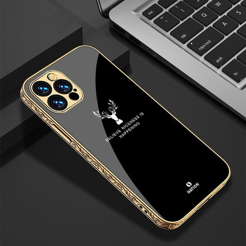 iPhone 13 Pro Cover - Nice Series - HQ Ultra Shine Premium Infinity Glass Soft Silicon Borders Case