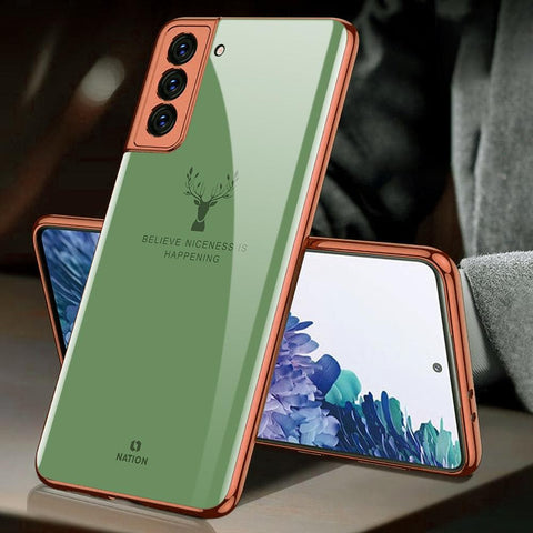 Samsung Galaxy S21 Plus 5G Cover - Nice Series - HQ Ultra Shine Premium Infinity Glass Soft Silicon Borders Case
