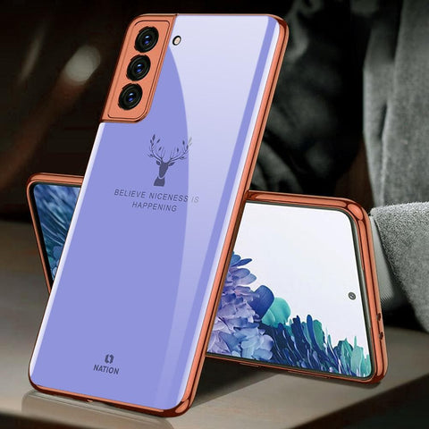 Samsung Galaxy S21 Plus 5G Cover - Nice Series - HQ Ultra Shine Premium Infinity Glass Soft Silicon Borders Case