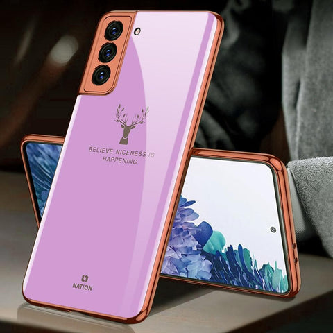 Samsung Galaxy S21 Plus 5G Cover - Nice Series - HQ Ultra Shine Premium Infinity Glass Soft Silicon Borders Case