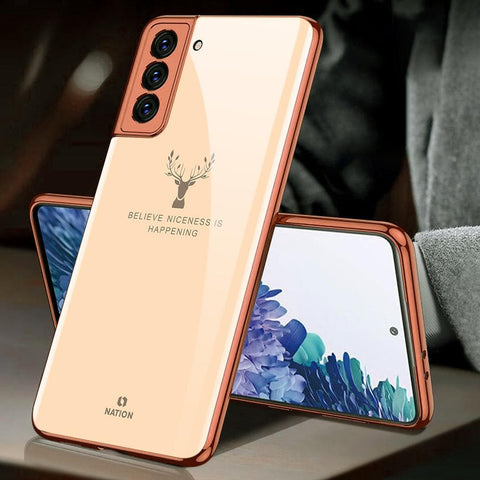 Samsung Galaxy S21 Plus 5G Cover - Nice Series - HQ Ultra Shine Premium Infinity Glass Soft Silicon Borders Case