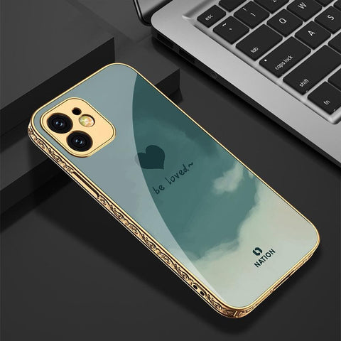iPhone 11 Cover - Onation Heart Series - HQ Ultra Shine Premium Infinity Glass Soft Silicon Borders Case