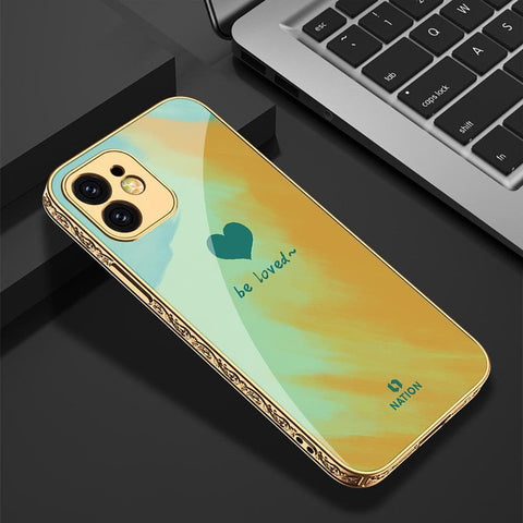 iPhone 11 Cover - Onation Heart Series - HQ Ultra Shine Premium Infinity Glass Soft Silicon Borders Case