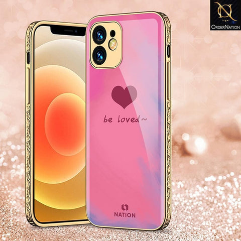 iPhone 11 Cover - Onation Heart Series - HQ Ultra Shine Premium Infinity Glass Soft Silicon Borders Case