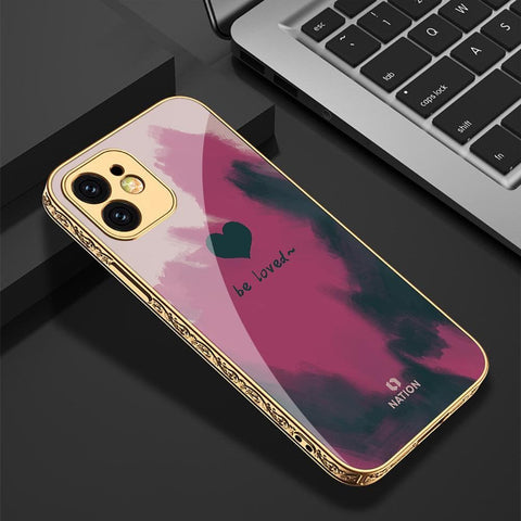 iPhone 11 Pro Cover - Onation Heart Series - HQ Ultra Shine Premium Infinity Glass Soft Silicon Borders Case