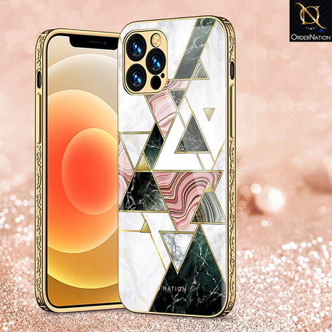 iPhone 11 Pro Cover - O'Nation Shades of Marble Series - Premium Electroplated Infinity Ultra Shine Glass Soft Silicon Borders Case