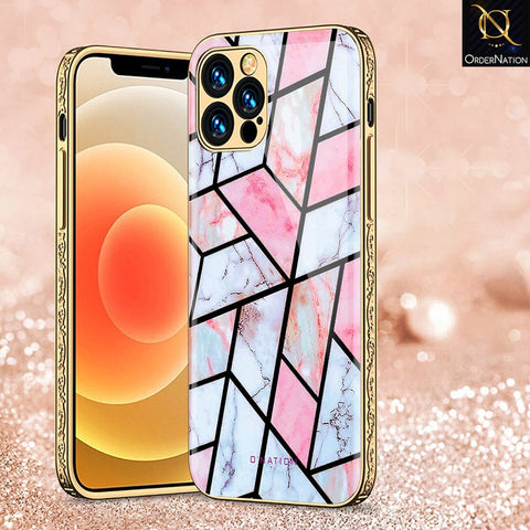 iPhone 11 Pro Max Cover - O'Nation Shades of Marble Series - Premium Electroplated Infinity Ultra Shine Glass Soft Silicon Borders Case