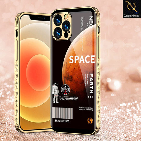 iPhone 11 Pro Max Cover - Limitless Series - Premium Electroplated Infinity Ultra Shine Glass Soft Silicon Borders Case