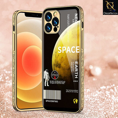 iPhone 11 Pro Max Cover - Limitless Series - Premium Electroplated Infinity Ultra Shine Glass Soft Silicon Borders Case