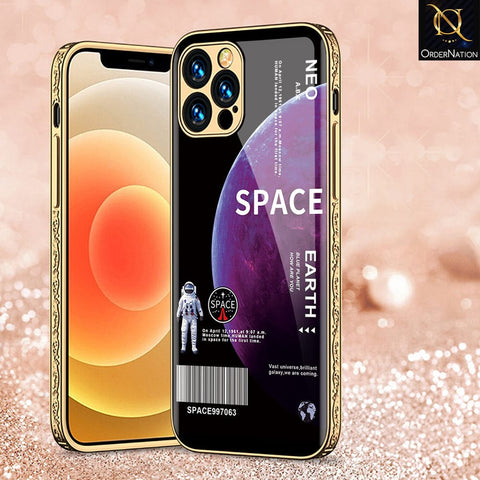iPhone 11 Pro Max Cover - Limitless Series - Premium Electroplated Infinity Ultra Shine Glass Soft Silicon Borders Case