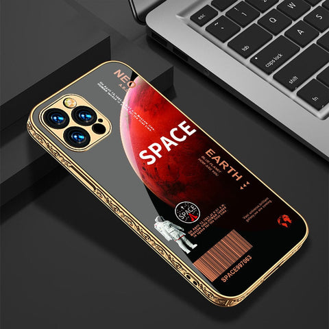 iPhone 11 Pro Max Cover - Limitless Series - Premium Electroplated Infinity Ultra Shine Glass Soft Silicon Borders Case