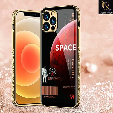 iPhone 11 Pro Max Cover - Limitless Series - Premium Electroplated Infinity Ultra Shine Glass Soft Silicon Borders Case