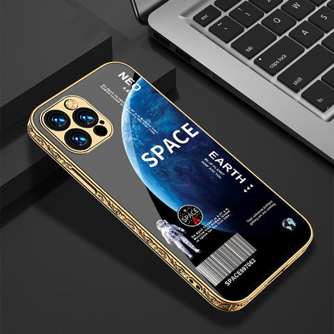 iPhone 11 Pro Max Cover - Limitless Series - Premium Electroplated Infinity Ultra Shine Glass Soft Silicon Borders Case