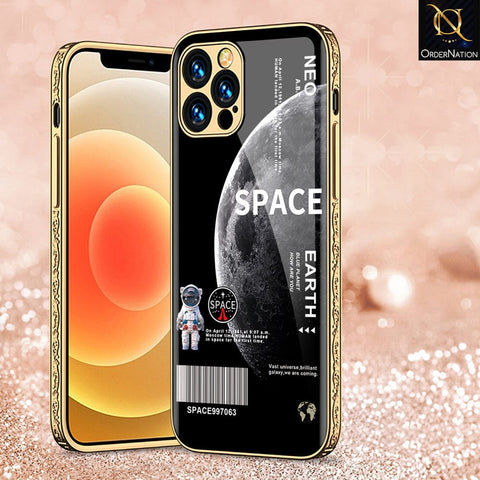 iPhone 11 Pro Max Cover - Limitless Series - Premium Electroplated Infinity Ultra Shine Glass Soft Silicon Borders Case