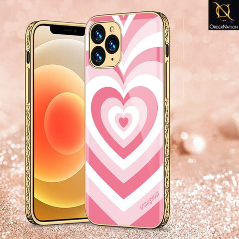 iPhone 11 Pro Cover - O'Nation Heartbeat Series - Premium Electroplated Infinity Ultra Shine Glass Soft Silicon Borders Case
