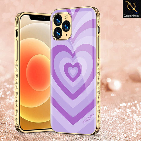 iPhone 11 Pro Cover - O'Nation Heartbeat Series - Premium Electroplated Infinity Ultra Shine Glass Soft Silicon Borders Case