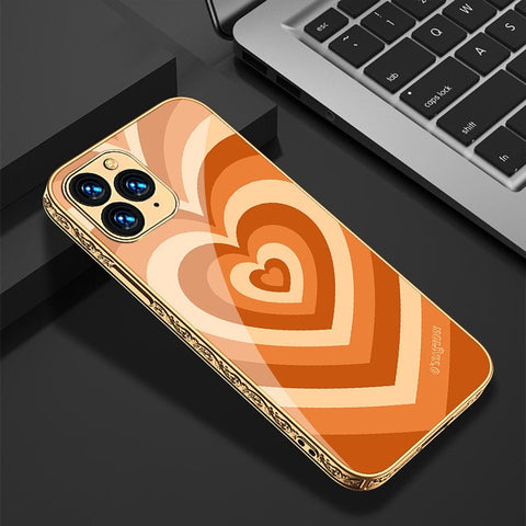 iPhone 11 Pro Cover - O'Nation Heartbeat Series - Premium Electroplated Infinity Ultra Shine Glass Soft Silicon Borders Case
