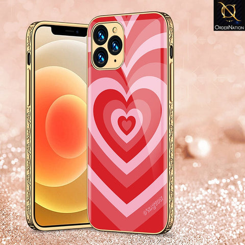 iPhone 11 Pro Max Cover - O'Nation Heartbeat Series - Premium Electroplated Infinity Ultra Shine Glass Soft Silicon Borders Case