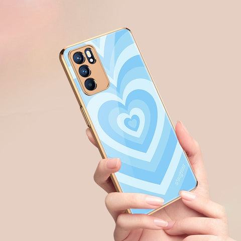 Oppo Reno 6 Pro 5G Cover - O'Nation Heartbeat Series - Premium Electroplated Infinity Ultra Shine Glass Soft Silicon Borders Case