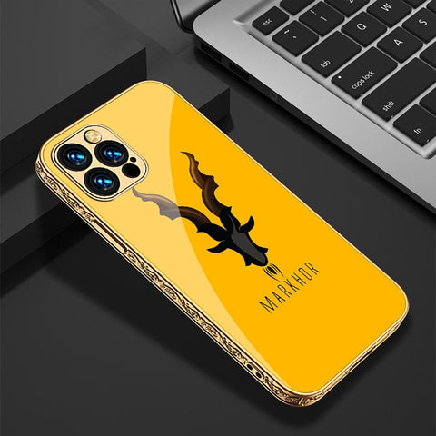 iPhone 11 Pro Max Cover - Markhor Series - Premium Electroplated Infinity Ultra Shine Glass Soft Silicon Borders Case