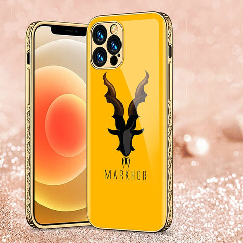 iPhone 11 Pro Max Cover - Markhor Series - Premium Electroplated Infinity Ultra Shine Glass Soft Silicon Borders Case