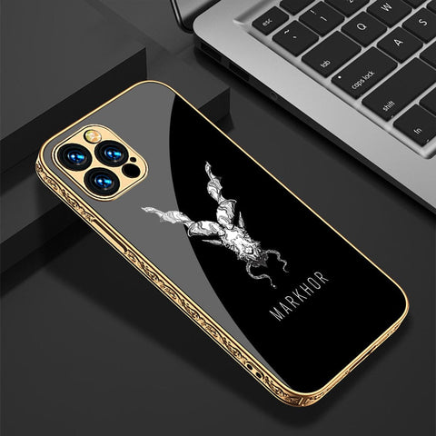iPhone 11 Pro Max Cover - Markhor Series - Premium Electroplated Infinity Ultra Shine Glass Soft Silicon Borders Case