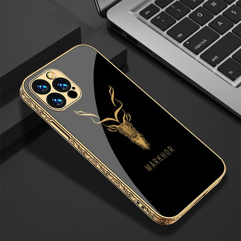iPhone 11 Pro Max Cover - Markhor Series - Premium Electroplated Infinity Ultra Shine Glass Soft Silicon Borders Case